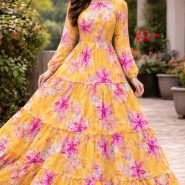 Lawn Maxi Frock – Elegant Summer Wear